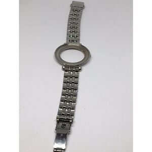 Fossil Stainless Steel Links Parts Case W/ Crystal Silver Full Band 14mm V940